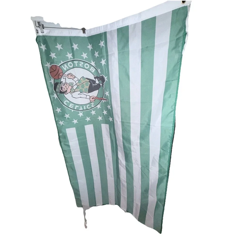 Boston Celtics Flag 3' x 5' Flag Celtics Stars and Stripes Flag